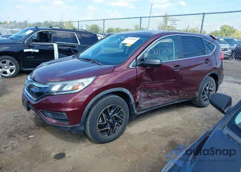 2016 Honda Cr-V Se from USA, damaged, VIN 5J6RM4H41GL075884